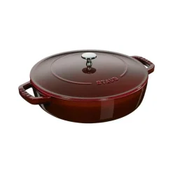 Tegame Chistera 24 cm Granata in Ghisa-Staub New