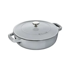 Tegame Chistera 24 cm Grigio Graphite in Ghisa-Staub Best