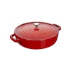 Tegame Chistera 24 cm Rosso in Ghisa-Staub Hot