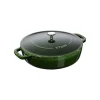 Tegame Chistera 24 cm Verde Basilico in Ghisa-Staub Clearance