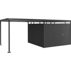 Tettoia Laterale L per Casetta in Metallo HIGHLINE-Biohort Discount