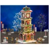 The Village Square Clock Tower Set con Alimentatore 4.5V Cod. 56673-Lemax Hot