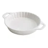 Tortiera Tonda 36 cm Bianca in Ceramica-Staub Online