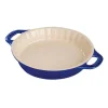 Tortiera Tonda 30 cm Blu Scura in Ceramica-Staub