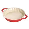 Tortiera Tonda 30 cm Rossa in Ceramica-Staub Online