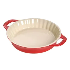 Tortiera Tonda 30 cm Rossa in Ceramica-Staub Online