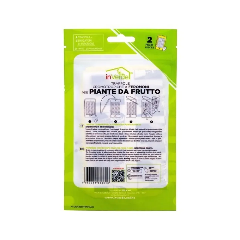 Trappola Adesiva Cromotropica per Piante da Frutto-InVerde Discount
