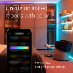 DOTS Striscia 3 m 60 Led RGB USB BT + WiFi Cavo Trasparente-Twinkly Outlet