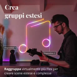 FLEX Tubo Flessibile 2 m 192 Led RGB BT + WiFi-Twinkly Sale
